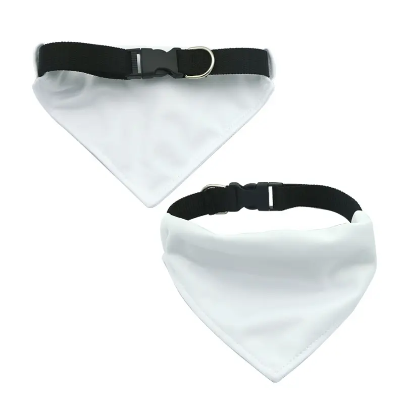 Bandana Blank White - Sublimazione Bianco Vuoto Cane Pet Triangolo