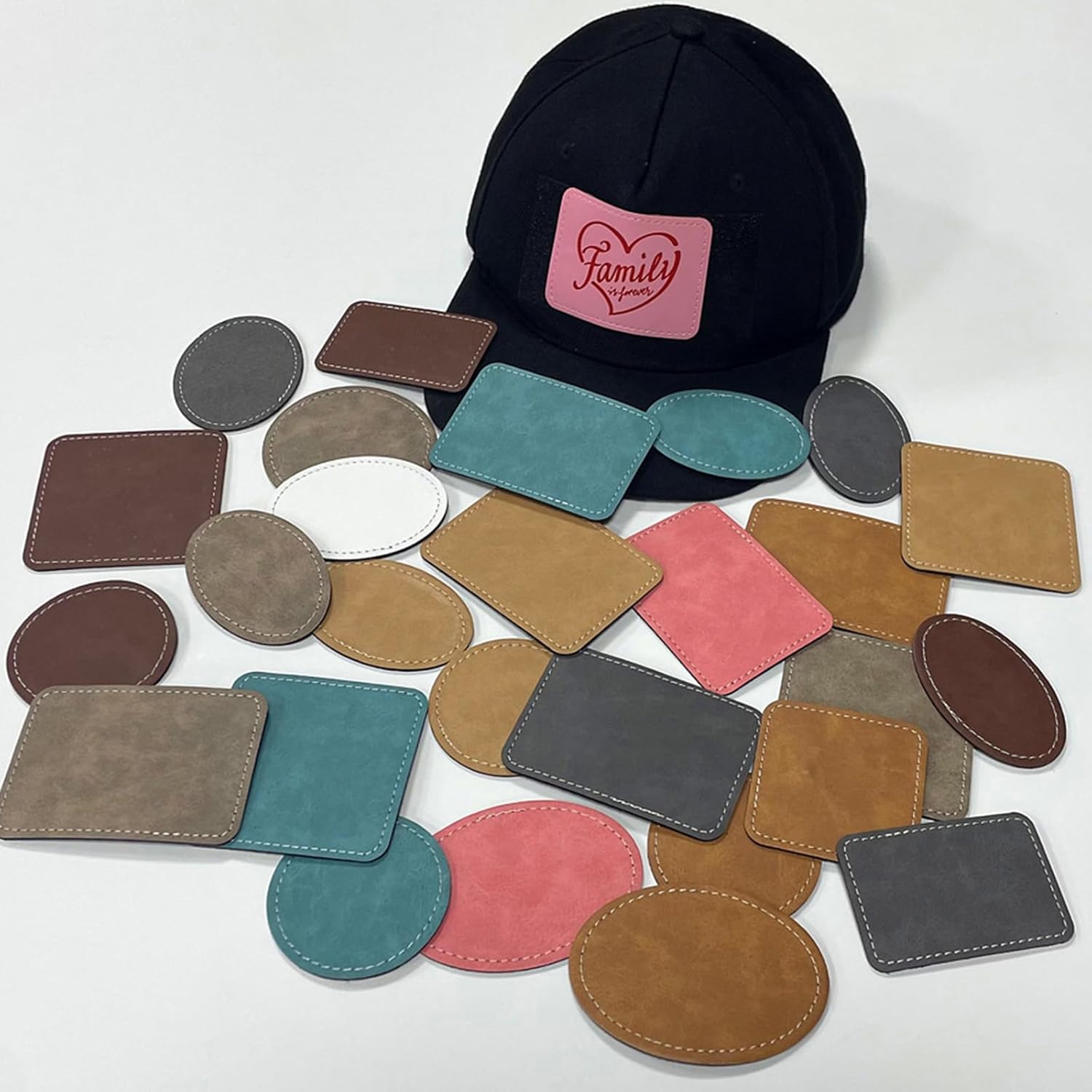 Hat Sublimation Blank - Toppe per cappelli in similpelle grezzi