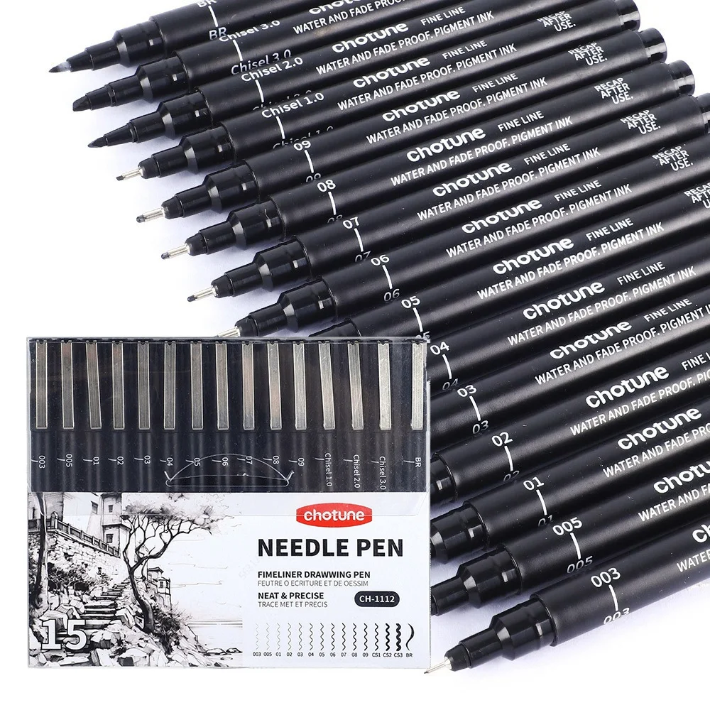 Micropenne neri, 15 dimensioni - Copic Marker Sketch recensione e prezzo
