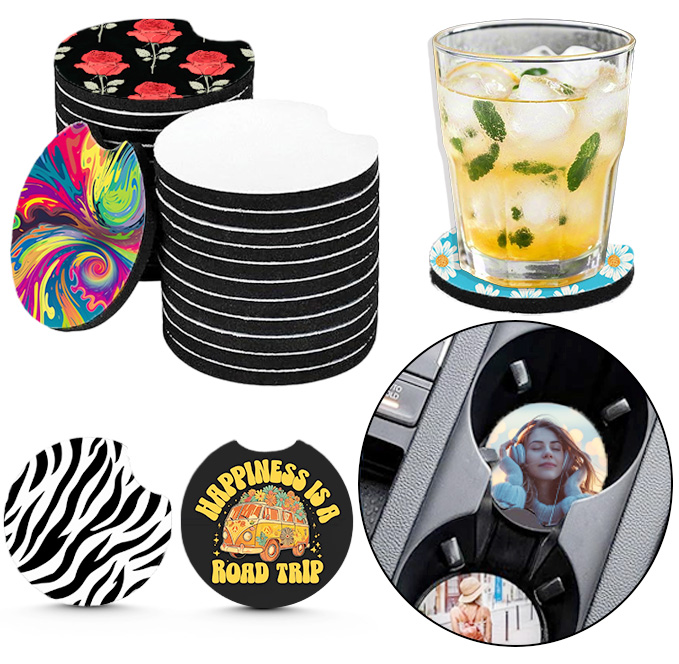 10/20 Pezzi Sottobicchieri per - Coaster Sublimation Blank recensione e prezzo