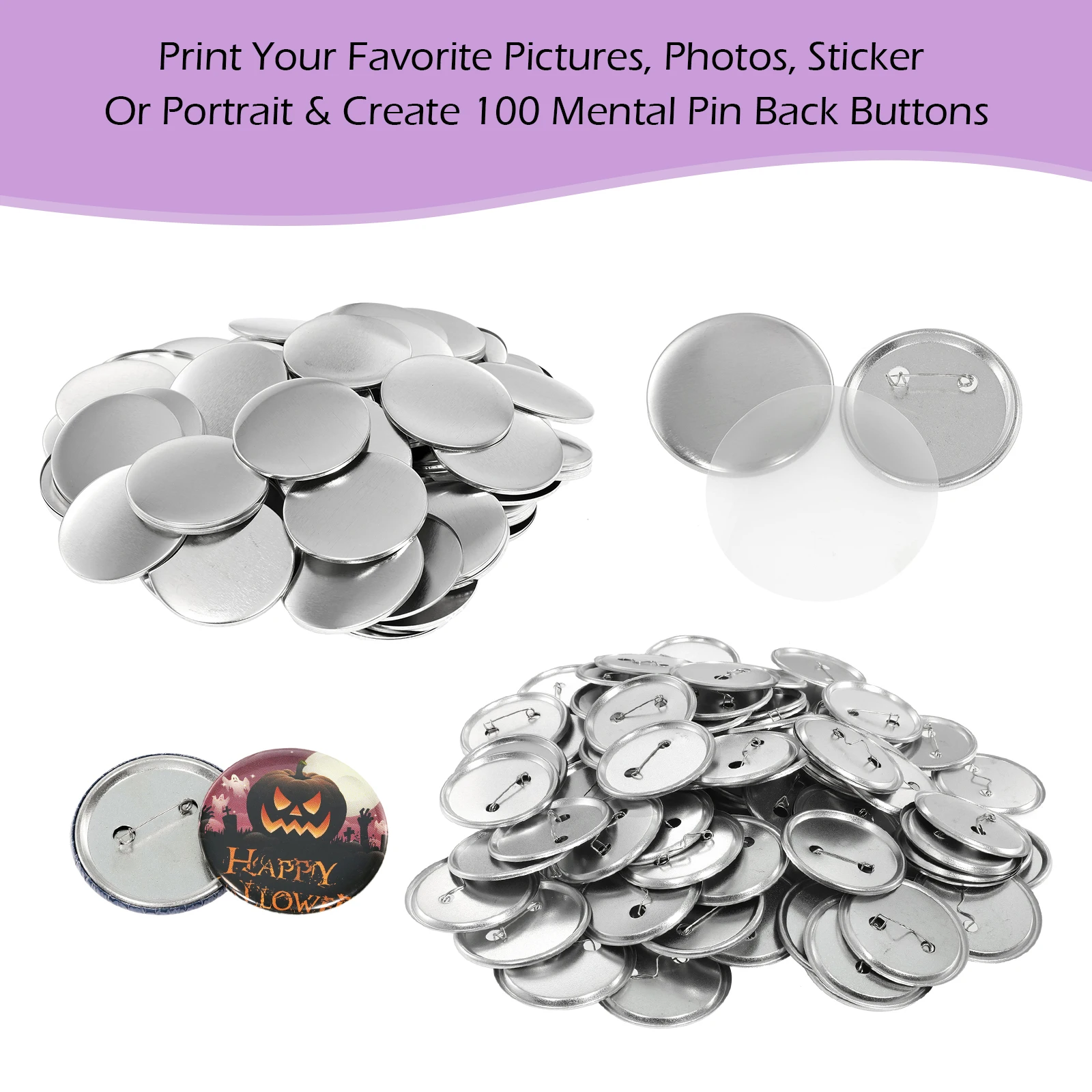 100 Set Distintivo Vuoto Spill - Button Badge Blank recensione e prezzo