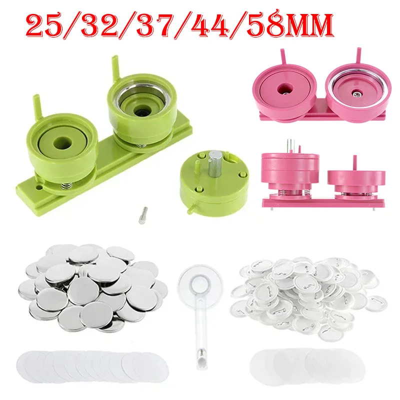 100 Set 25/32/37/44/58mm Badge - Button Badge Blank recensione e prezzo
